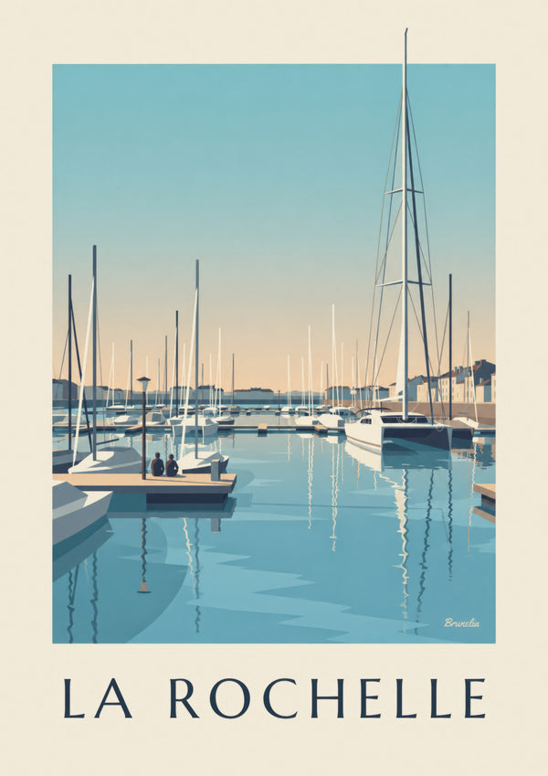 Affiche port de plaisance des Minimes à La Rochelle