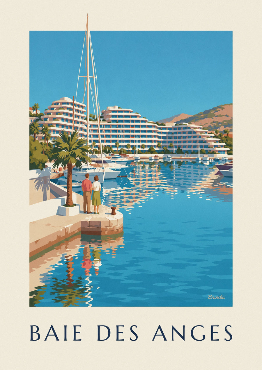 Poster marina Baie des Anges a Villeneuve-Loubet