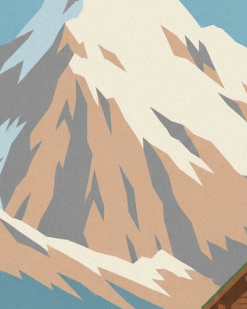 The steep mountain faces of Savoie with pale snow and ochre rocks