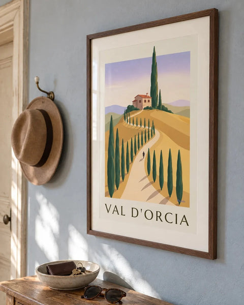 Affiches paysages : affiche de la collection encadrée dans un intérieur