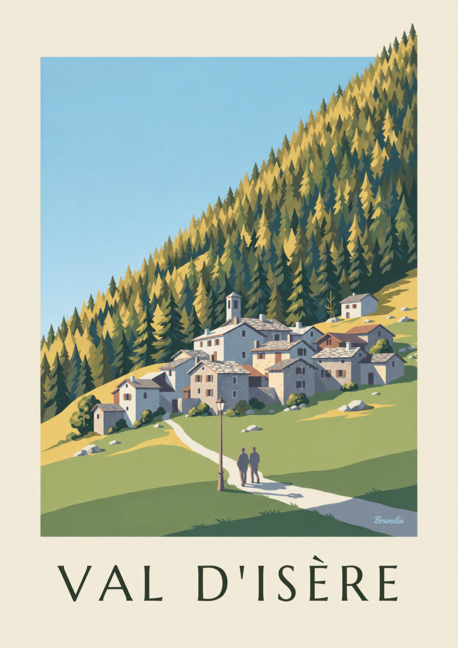 Poster Val d’Isère, der Weiler Le Fornet