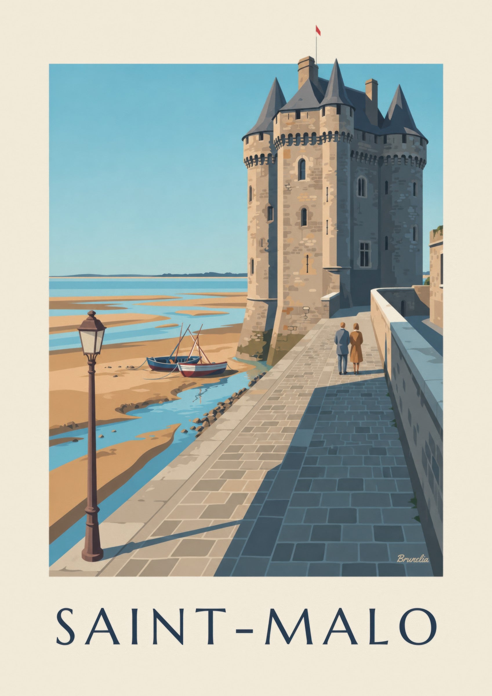 Poster Solidor-Turm in Saint-Servan, Saint-Malo: dettaglio in primo piano