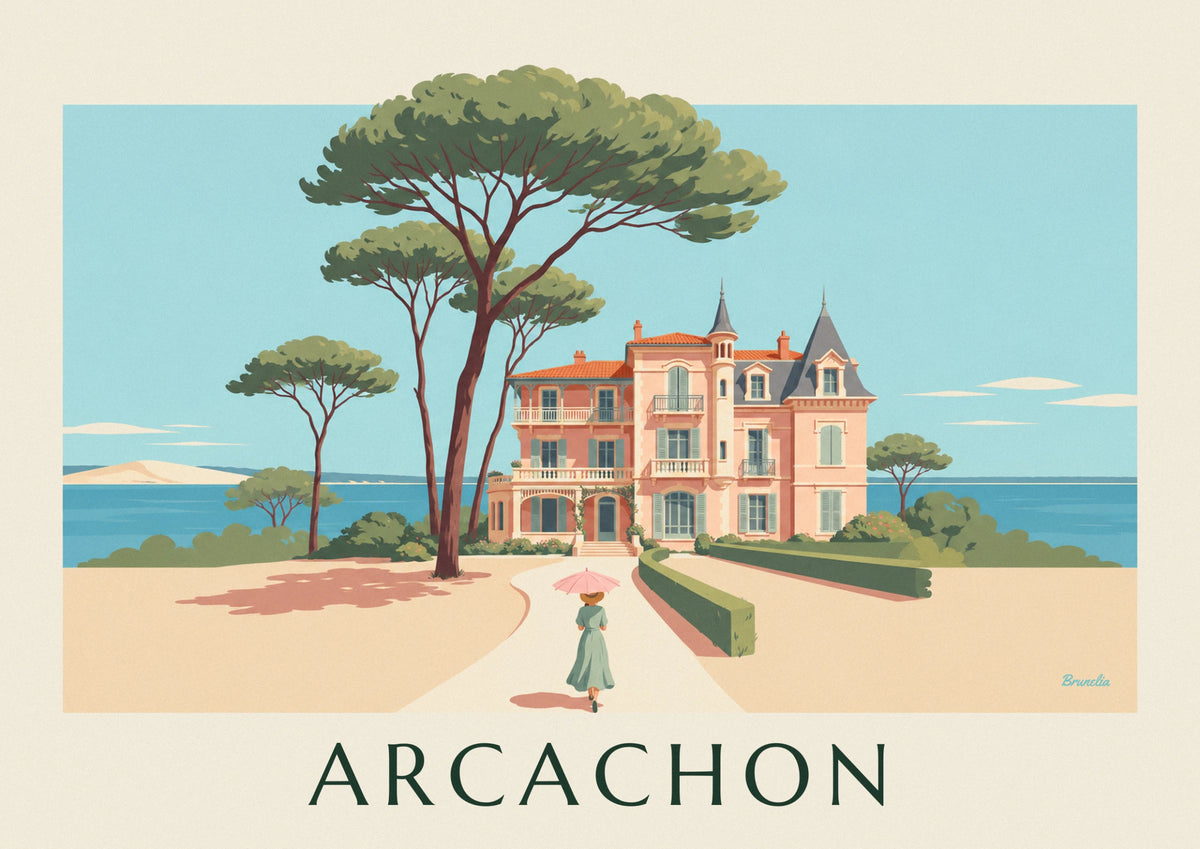 Ville d’Hiver villa among the pines in Arcachon poster