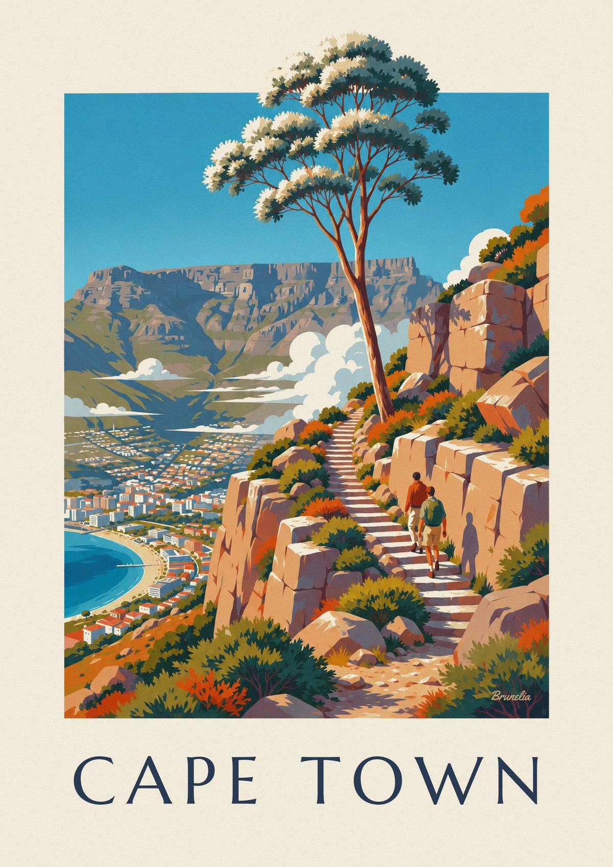 Poster escursione sulla Table Mountain a Città del Capo
