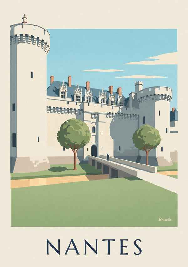 Affiche château des ducs de Bretagne à Nantes
