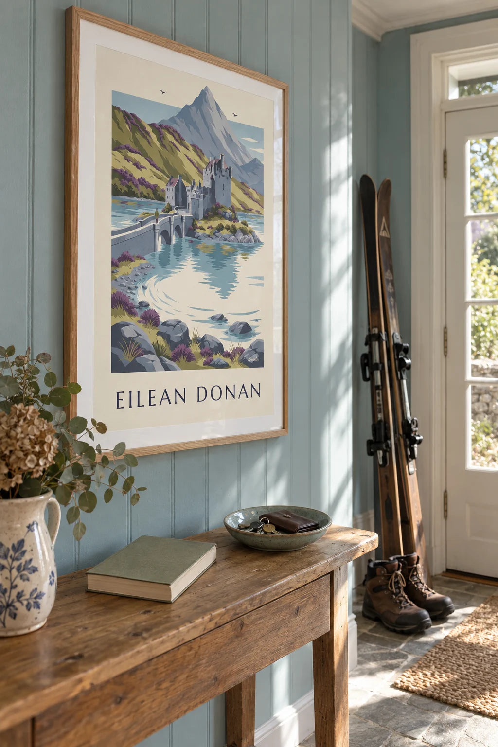 Eilean Donan Castle in the Scottish Highlands poster on the wall